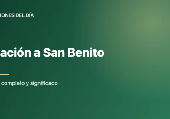 Oración a San Benito: Texto Completo y Significado