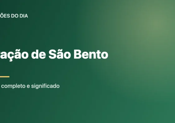 Oração de São Bento: Texto Completo e Significado