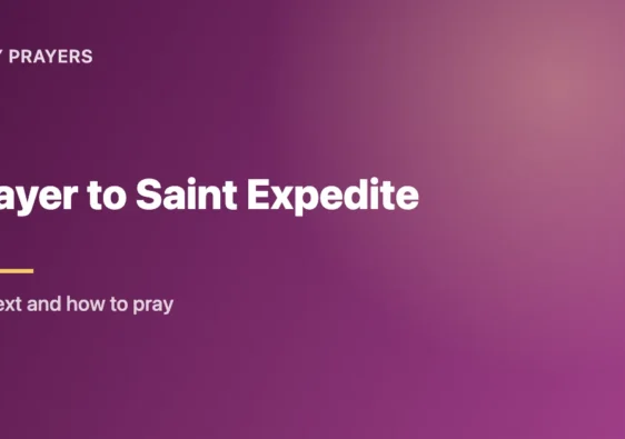 Prayer to Saint Expedite: Full Text and How to Pray It