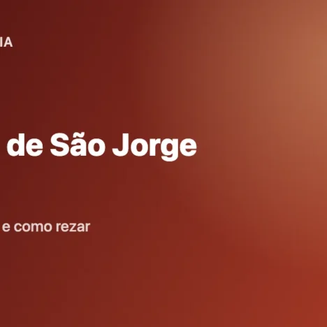 Oração de São Jorge: Texto Completo, História e Como Rezar